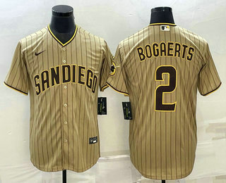 Men%27s San Diego Padres #2 Xander Bogaerts Grey With Patch Cool Base Stitched Baseball Jersey